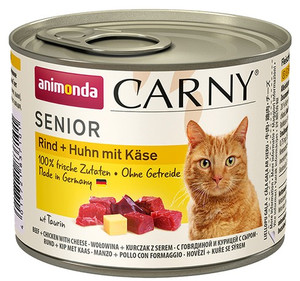 Animonda Carny Senior Cat Food Beef & Chicken with Cheese 200g