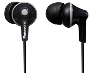 Panasonic ErgoFit In-Ear Earbud Headphones RP-HJE125, black