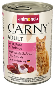 Animonda Carny Adult Cat Food Beef, Turkey & Shrimps 400g