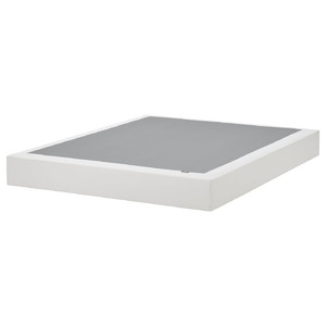 LYNGÖR Slatted mattress base, white, Standard King