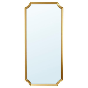 SVANSELE Mirror, gold-colour, 73x158 cm