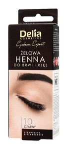 Delia Cosmetics Eyebrow & Eyelash Gel Tint Henna No. 1.0 Black 15ml