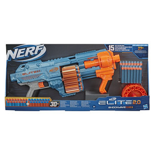 Nerf Elite 2.0 Shockwave RD-15 Blaster, 30 Nerf Darts 8+