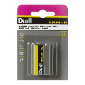 Diall Alkaline Battery 9V