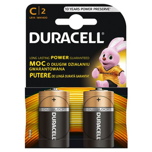 Duracell Battery Basic C/LR14 K2 2pcs