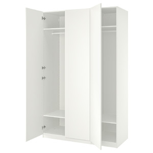 PAX / FORSAND Wardrobe, white/white, 150x60x236 cm
