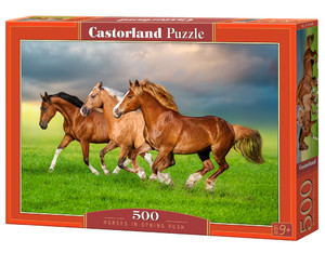 Castorland Jigsaw Puzzle Horses in Spring Rush 500pcs 9+