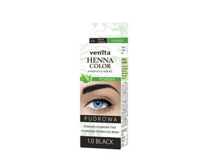 VENITA Henna Color Powder Eyebrow Tint - 1.0 Black