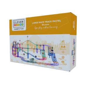 Cleverclixx Large Race Track Pastel 80pcs 3+