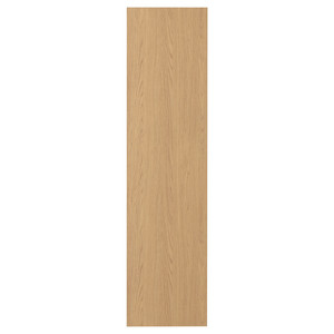 STORKLINTA Door with hinges, oak effect, 50x195 cm