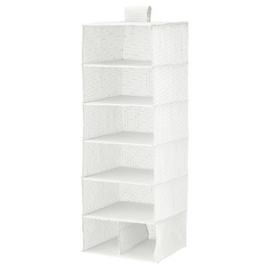 STUK Storage with 7 compartments, white/grey