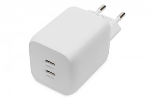 Digitus USB Charger EU Plug 2x USB-C DA-10063