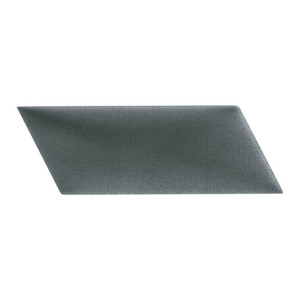 Upholstered Wall Panel Parallelogram Stegu Mollis 15x30cm L, dark grey