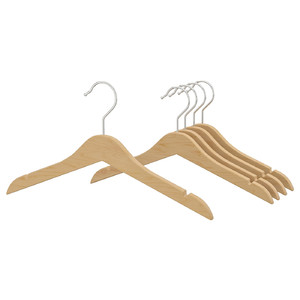 HÄNGA Children's coat-hanger, natural