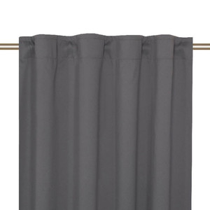 GoodHome Block-out Curtain Cargill 140 x 300 cm, dark grey