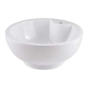 Ceramic Countertop Basin GoodHome Fenella 40cm, white