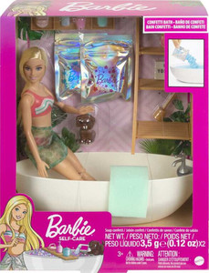 Barbie Doll & Bathtub Playset HKT92 3+