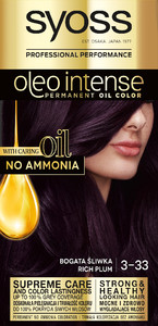 Schwarzkopf Syoss Oleo Intense Permanent Oil Color No Ammonia 3-33 Rich Plum