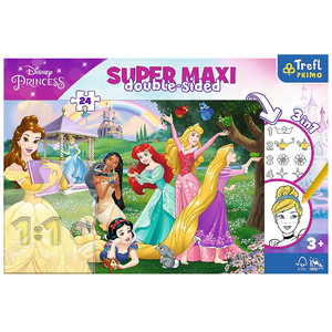 Trefl Primo Super Maxi Children's Puzzle 3in1 Disney Princess 24pcs 3+