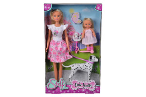 Steffi Love Doll & Evi Doll Cute Walk 3+