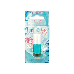 Tubi Glam Nail Polish for Children, pearl turquoise, 6+