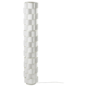 LÅGTRYCK Floor lamp, white, 138 cm