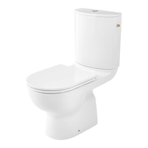 GoodHome Close-coupled Rimless Toilet with Soft Close Seat Cavally 3/6L, vertical