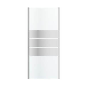 GoodHome Shower Panel Beloya 90 cm, chrome/mirror glass