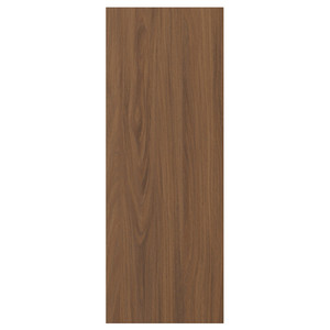 TISTORP Door, brown walnut effect, 30x80 cm