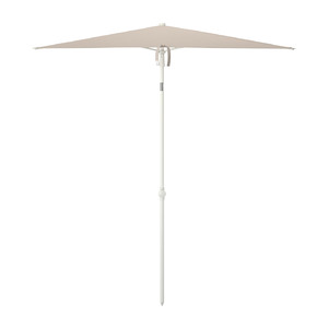 TVETÖ Parasol, tilting, grey-beige white, 180x145 cm