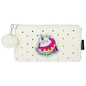 Plush Pencil Pouch Case Cristal Catcorn