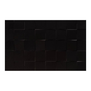 Decorative Tile Alexandrina Cersanit 25 x 40 cm, black, 1.2 m2