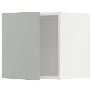 METOD Wall cabinet, white/Havstorp light grey, 40x40 cm