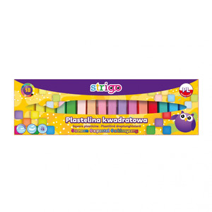 Strigo Plasticine 18 Colours - Neon, Pastel, Classic