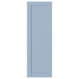 SANNIDAL Door with hinges, blue, 40x120 cm