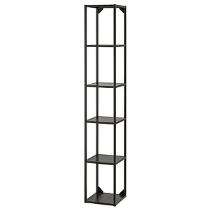 ENHET High fr w shelves, anthracite, 30x30x180 cm