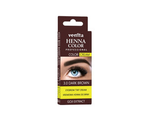 VENITA Henna Color Eyebrow Tint Cream - 3.0 Dark Brown