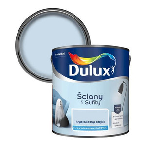 Dulux Walls & Ceilings Matt Latex Paint 2.5l crystal blue