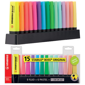 Stabilo Highlighter Boss Original 15 Colours