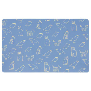 BÖNSYRSA Desk pad, animal pattern, 60x37 cm