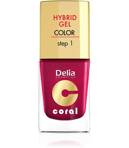 Delia Cosmetics Coral Hybrid Gel Nail Polish No. cherry 11ml