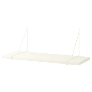 BERGSHULT / PERSHULT Wall shelf, white, white, 80x30 cm