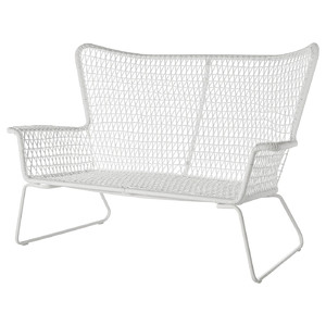 HÖGSTEN 2-seat sofa, outdoor, white