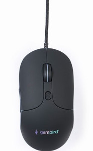 Gembird Optical Wired Mouse USB Iluminated, 6 buttons, black