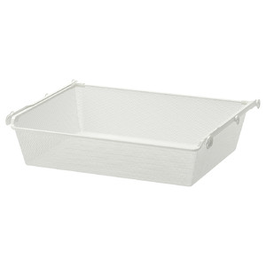 KOMPLEMENT Mesh basket with pull-out rail, white, 75x58 cm