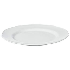 UPPLAGA Plate, white, 28 cm