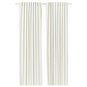 SANELA Curtains, 1 pair, off-white, 140x300 cm