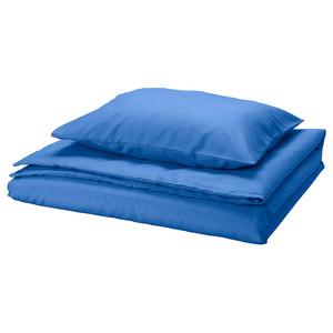 PILTANDVINGE Duvet cover and pillowcase, blue, 150x200/50x60 cm