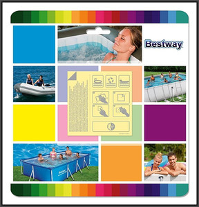 Bestway Heavy Duty Repair Patch Waterproof 6.5 X 6.5cm, 10-pack