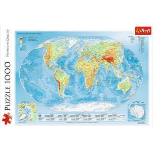 Trefl Jigsaw Puzzle World Map 1000pcs 12+